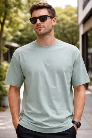 REMERA TIMBERLAND TONAL STACK LOGO TEE VERDE AGUA TB0A5MNT EYM
