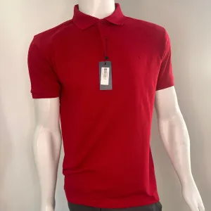 REMERA DONALSON MASC TIPO POLO PIQUE ROJA PI-01390