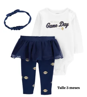 CONJUNTO CARTERS  3 PIEZAS CON VINCHA