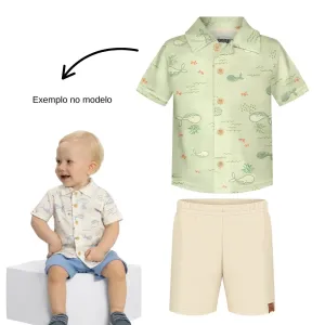CONJUNTO CON CAMISA ALAKAZOO a5002 MB