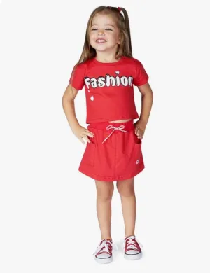 CONJUNTO SORT POLLERA  6355 2 Y 3  AÑOS