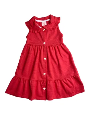 VESTIDO ROJO BYGUS  6358 2 AÑOS