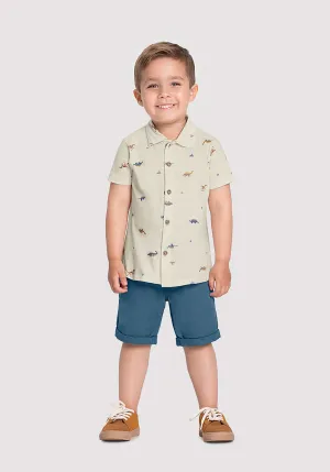 CONJUNTO CON CAMISA ALAKAZOO 39718 2 años