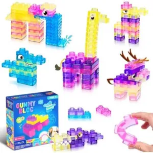 JUGUETE BLOQUES GUMMY  62PIEZAS