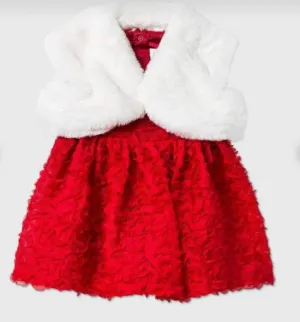 VESTIDO ROJO CON BOLERO CAT&JACK