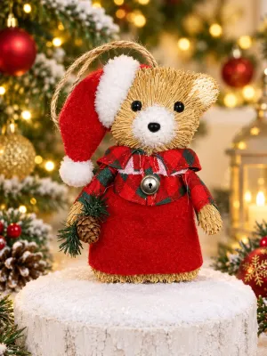 ADORNO NAVIDEÑO OSITO COD: 6857