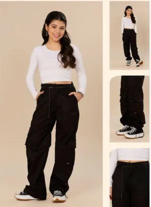 PANTALON CARGO NEGRO 80102 URBAN