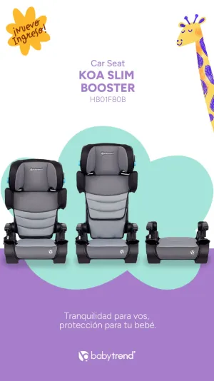 SILLA P/ AUTO SLIM PLUSHB01F80B BABY TREN