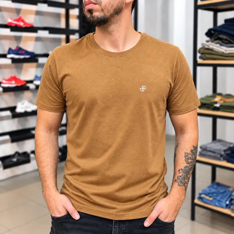 REMERA BASICA DOOM FREE 55512 MARRON