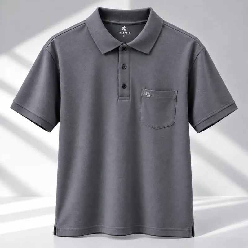 REMERA HMMR POLO PIQUET 11072 GRIS